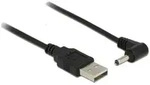 Delock USB-Stromkabel USB-A Stecker, DC Stecker 3,5mm 1.50m Schwarz 83577