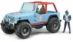 Bruder 02541 Jeep Cross Country racer blau mit Rennfahrer