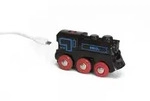BRIO World - Schwarze Akku-Lok mit Mini-USB