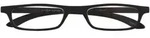 Lesebrille ZIPPER, schwarz, +3.00 dpt mit Etui