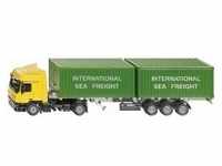 SIKU 3921 - LKW mit Container, Fahrzeug, gelb