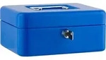SAX Geldkassette 20x16x9 cm, blau