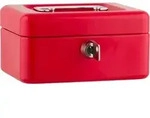 SAX Geldkassette 15,2 x 11,5 x 8 cm, rot