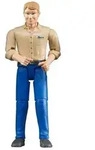 Mann mit hellem Hauttyp/blauer Hose
