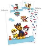Paw Patrol 2632205063 - Flanell-Bettw&auml;sche, 40x60 cm + 100x135 cm, 100% Baumwolle