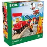 BRIO World - Bahn Feuerwehr Set