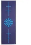 Yogamatte Leela Collection Yantra/Alignment, dunkelblau