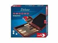 Noris 606108004 - Deluxe Backgammon, Holzbox mit magnetischen Spielfiguren,