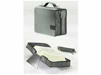 SKIN Tasche BASIC Gr. L (Sartorius) silber-grau / mit Tragegurt & Buchstütze