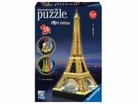Ravensburger 12579 - Eiffelturm bei Nacht - 3D-Puzzle-Bauwerk, Night Edition, 216