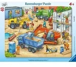 Rahmenpuzzle Ravensburger Gro&szlig;e Baustellenfahrzeuge 40 Teile