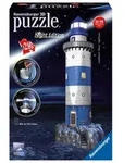 3D Puzzle Ravensburger Leuchtturm bei Nacht 216 Teile