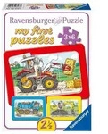 Puzzle Ravensburger Bagger, Traktor und Kipplade 3 X 6 Teile