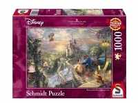 Schmidt 59475 - Thomas Kinkade, Disney, Die Schöne und das Biest, Puzzle, 1000 Teile