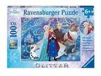 Ravensburger 13610 - Disney Frozen, Glitzender Schnee, Glitter, Puzzle, 100 Teile,