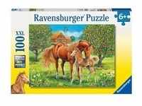 Ravensburger 10577 - Pferdeglück auf der Wiese, XXL Puzzle 100 Teile