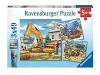 Ravensburger 09226 - Große Baufahrzeuge, 3x49 Teile Puzzle