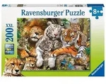 Puzzle Ravensburger Schmusende Raubkatzen 200 Teile XXL