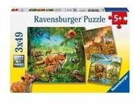 Ravensburger 09330 - Tiere der Erde, Puzzle 3x49 Teile