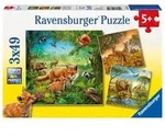 Puzzle Ravensburger Tiere der Erde 3 X 49 Teile