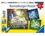 Puzzle Ravensburger Sch&ouml;ne Einh&ouml;rner 3 X 49 Teile