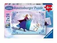 Ravensburger 09115 - Disney Frozen, Schwestern für immer, 2 x 24 Teile Puzzle