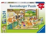 Puzzle Ravensburger Fr&ouml;hliches Landleben 2 X 24 Teile