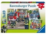 Puzzle Ravensburger Helfer in der Not 3 X 49 Teile