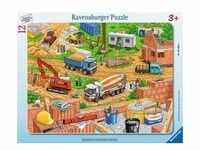 Ravensburger 060580 - Arbeit auf der Baustelle, Rahmenpuzzle 12 Teile