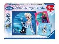 Ravensburger Kinderpuzzle - 09269 Elsa, Anna & Olaf - Puzzle für Kinder ab 5 Jahren,