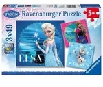 Puzzle Ravensburger Elsa, Anna & Olaf 3 X 49 Teile