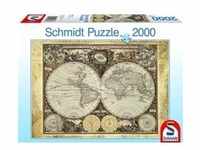 Schmidt 58178 - Historische Weltkarte, 2000 Teile Puzzle