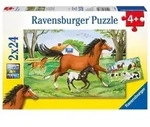 Puzzle Ravensburger Welt der Pferde 2 X 24 Teile