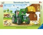 Rahmenpuzzle Traktor auf dem Bauernhof, Rahmenpuzzle 15 Teile