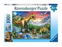 Ravensburger 10665 - Bei den Dinosauriern, XXL-Puzzle, 100 Teile