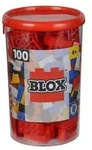 Simba 10411890 - Blox Steine in Dose, Konstruktionsspielzeug, 100, rot