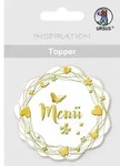 URSUS 8 Topper "Men&uuml;", wei&szlig;/gold