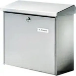 Burg W&auml;chter 4190 COMFORT 3913 NI Briefkasten Edelstahl Silber Schl&uuml;sselschloss
