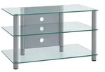 TV M&ouml;bel Sideboard Fernseh Rack Alu Glas Sindas