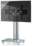 TV Standfu&szlig; Glas Fernseh Rollen St&auml;nder Fu&szlig; Tosal