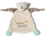 NICI 40041 - My First Nici, Schmusetuch B&auml;r, Kuscheltier, Botschaft und Bildmotiv