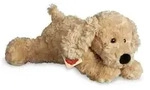 Schlenkerhund beige 28 cm