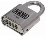 KASP K11750D Vorh&auml;ngeschloss 50mm Silber Zahlenschloss