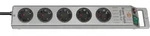 Brennenstuhl 1153340115 Steckdosenleiste mit Schalter 5fach Silber Schutzkontakt 1St.