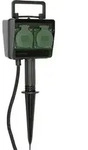 Brennenstuhl 1154440 Gartensteckdose 4fach Schwarz