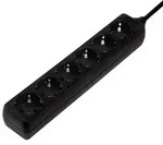 Hama 00047759 Steckdosenleiste 6fach Schwarz Schutzkontakt 1St.