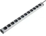 Ehmann 0600x00122031 Steckdosenleiste 12fach Aluminium Schutzkontakt 1St.