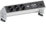 Bachmann 902.502 Steckdosenleiste 3fach Schwarz, Aluminium Wielandstecker 1 St.