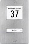 m-e modern-electronics KT 1-EG Klingeltaster mit Adressfeld, mit Namensschild 1fach