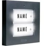M-e modern-electronics KTB-2A Klingelplatte mit Namensschild 2fach Anthrazit 12 V/1A